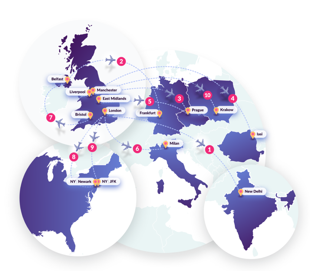 Most likely routes to have an early arrival